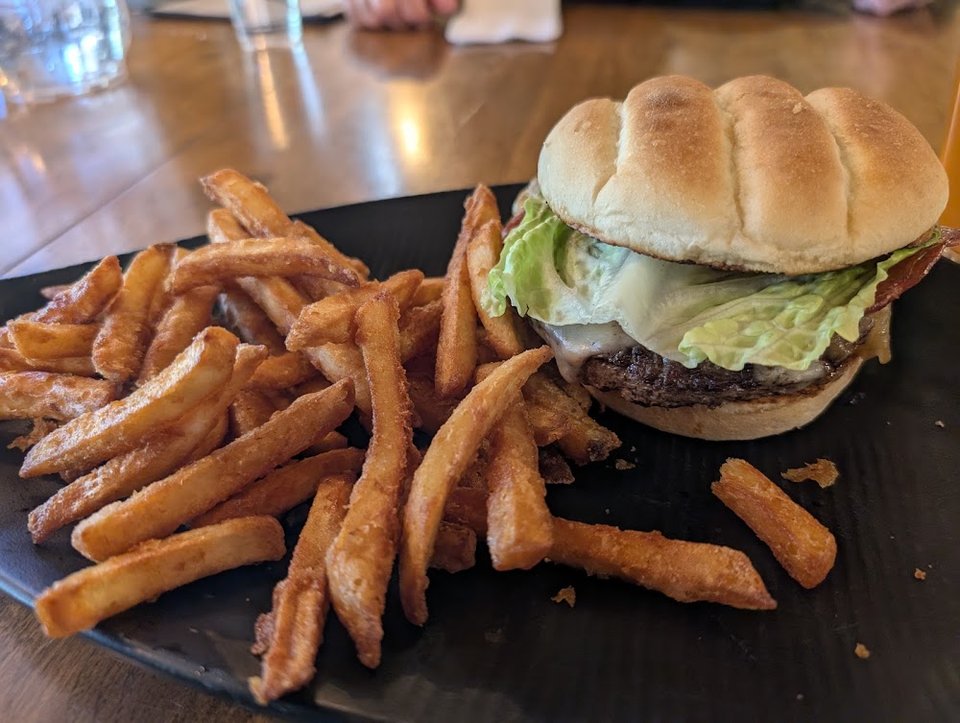Mountain Burger with French Fries